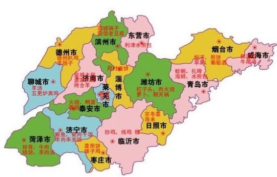 吃货眼中的中国美食地图