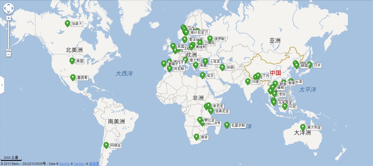 七色地图+推荐最值得去的10大世界遗产