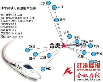 合肥望乘高铁7小时直达广州 铁路运行图将调整